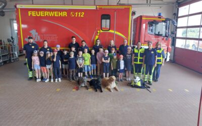 Rettungshundestaffel Goldener Grund e.V. zu Gast bei den Lahndrachen der Freiwilligen Feuerwehr Villmar